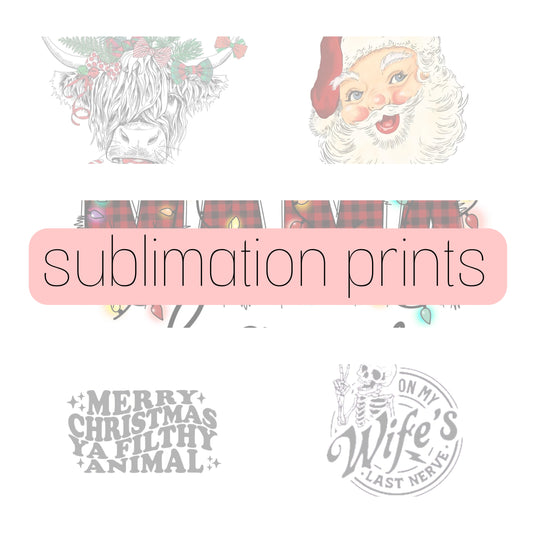 Sublimation prints