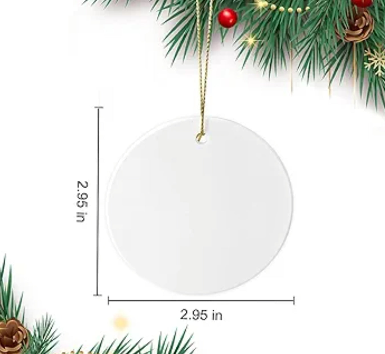 Ceramic round ornament